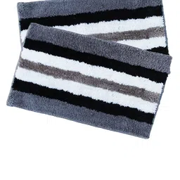 LUXEHOME INTERNATIONAL Pack of 2 Grey Striped Anti-Skid Doormats-picture-18