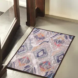 Soumya Blue Printed Anti-Skid Doormats-image-17