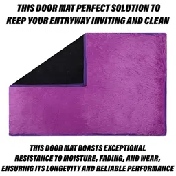 Kuber Industries Purple 3 Pieces Softness & Comfort Doormats image 4