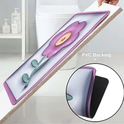 Dakshya Industries Purple & Blue 3D Printed Anti-Slip Doormat image 4