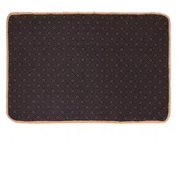 Kuber Industries Camel Brown Striped Cotton Doormats image 2