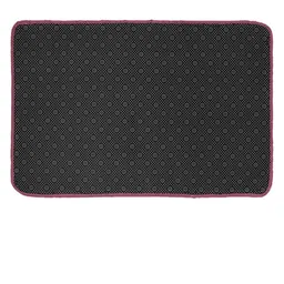 Kuber Industries Set Of 2 Purple Striped Patterned Cotton Doormats image 4