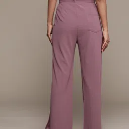 roadster Women Regular Fit Multicolor Polyester Trousers image 3