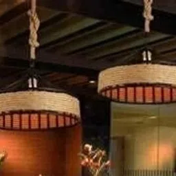 priya light Round Rope Iron Hanging Pendant Ceiling Light Lamp Ceiling Light Ceiling Lamp image 2