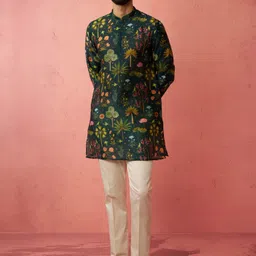vastramay Men Pure Cotton Kurta Pant Set image 3