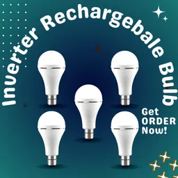 guggu Rechargeable Emergency Bulb Inverter Bulb, 3Hr Battery Backup_Pack of 5 P214 3 hrs Bulb Emergency Light-picture-23
