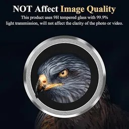 UNIKWORLD Back Camera Lens Ring Guard Protector for MOTO Edge 50 Fusion Metal Individual Ring Camera Protector for Moto 50 Fusion image 5