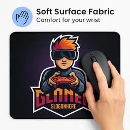 PrintCraft Pro Stylish Gaming Mouse Pad with Non-Slip Rubber Base & Waterproof Surface Mousepad image 2