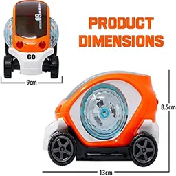 kelosk Future Car toy for kids 3D Light & music Stunt Car 360°Rotate car Toy for Babies image 2