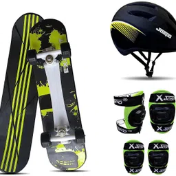 jaspo Experts Intact Combo 26"x 6.25" Anti Skid Skateboard with Helmet, Knee & Elbow Guard Skating Kit-picture-27
