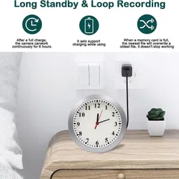 lookcam Clock, Spy Camera HD 1080P WiFi Mini Wireless Security Surveillance Camera Security Camera image 4