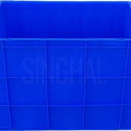 singhal Plastic Multipurpose Crates 600x400x425 MM Basket for Vegetable, Fruit, Milk Storage Basket image 5