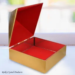 reiki crystal products Wish Box Wooden Box Vastu Pyramid Vastu Remedy 6 Inch (15.2 cm) Decorative Showpiece - 18 cm image 4