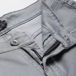 allen cooper Comfortable Skinny Low Rise Power Stretch Chinos Men Slim Low Rise Grey Jeans image 5