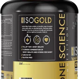 one science 100% ISO Gold Whey Protein Isolate Whey Protein image 3