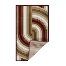 sapana carpet-mats Brown Abstract Polypropylene 5 ft X 7 ft Machine Made Carpet image 2
