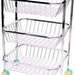 vardayinifancy Stainless Steel Kitchen Trolley image 1