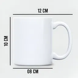 abhi creation Bubu Dudu Stylish White Ceramic Printed Design Perfect Gift Ceramic Coffee Mug image 3