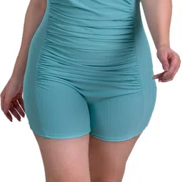 Keepfit Bathing Suits Halter One Piece Solid Women Swim-dress Light Green Swimsuit-picture-19