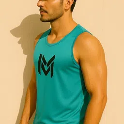 elite elegance apparel Pack of 3 Gym Wear Polyester Sando for Men – Sleeveless Top Men Vest image 2