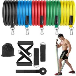 alornor Exercise Bands 11PCS Workout bands with Door Anchor, Ankle Straps-M58 Resistance Tube-picture-16