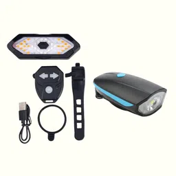 fcc racing Front Light with Horn & Indicator Back Light Combo LED Front Rear Light Combo-picture-27