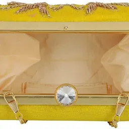 d'vine luxe Casual Yellow Clutch image 5