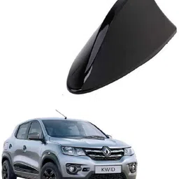 spreadx Shark Fin Roof Antenna Aerial ABS AM/FM Radio Signal for Renault Kwid - Black Whip Vehicle Antenna image 1