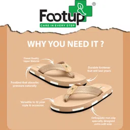footup Super Soft|Orthopedic|Comfortable|Lightweight|Diabetic Men Slippers image 2