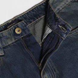 jack & jones Men Loose Fit High Rise Dark Blue Jeans image 5