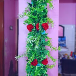 kingstyle impex Artificial Flowers Home Decoration Vine & Creepers Plant Wall Hanging Chain A580 Multicolor Rose Artificial Flower-picture-30