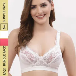 Floret Pack Of 2 Floral Non Padded Bra image 1