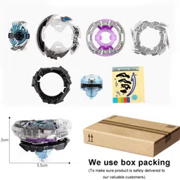 bladeking beys B176 Hollow Deathscyther 12Axe High Ac'4A + Interlocking carton toy storage box image 5