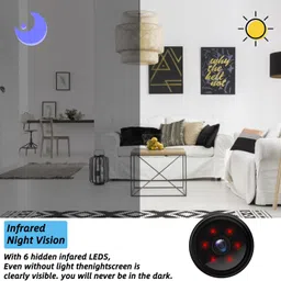 SIOVS Wifi Wireless 1080p HD Spy Hidden Live View Camera Builtin Battery Night Vision Security Camera image 2