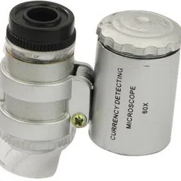 rci Mini Pocket 60 X Microscope UV Currency Detector With Illuminated LED Lights YES 60x glass image 2