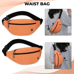 KRAPTICK Waist Bag | Fanny Pack & Crossbody Bag for Travel, Running, Hiking & Gym, Waterproof & Lightweight Belt Bag | Adjustable Money Belt & Waist Pouch image 2