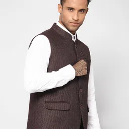 cantabil Solid Men Waistcoat image 3