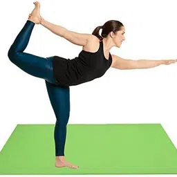 hhs sports 6mm Green Anti-Skid Yoga Mat For Home Gym & Outdoor Workout for men and women 6 mm Yoga Mat image 4