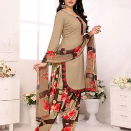 yashika Unstitched Crepe Salwar Suit Material Printed image 4