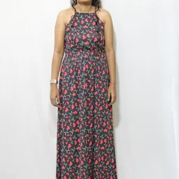 eastbay Women Fit and Flare Multicolor Maxi/Full Length Dress-picture-19