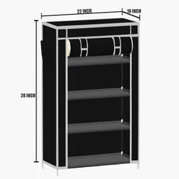 hridyani A4 Unique Color PP Collapsible Wardrobe image 3