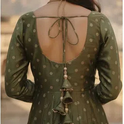 sylora Silk Blend Stitched Anarkali Gown image 4