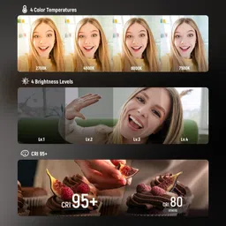 Deoxys Portable and Rechargeable Makeup Photoshoot Lamp - Rechargeable Selfie Lights Ring Flash image 3