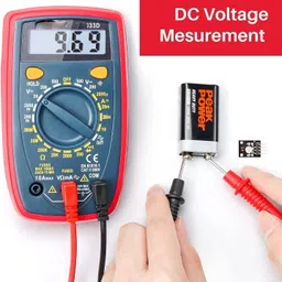 uptodatetools UT33D MANUAL RANGING DIGITAL MULTIMETER AC DC VOLTAGE MULTI TESTER 2000 COUNT Digital Multimeter image 5
