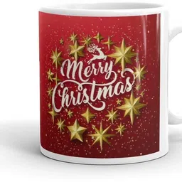festivecraft Christmas Gift Coffee in Gleaming Gold and Red with Holiday Text Ceramic Coffee Mug-picture-27