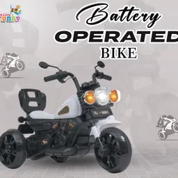 little funky Battery Operated Foot Accelerator Electric Ride on Bike with Music Footrest & Led Headlight Tricycle-picture-18