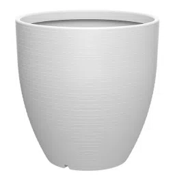 planters Iraka Medium White Polymer Floor Planter image 4