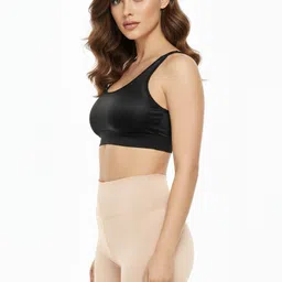 shoppy villa Solid Women Beige Regular Shorts, Cycling Shorts, Boxer Shorts, High Waist Shorts, Casual Shorts-picture-31