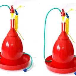 tm&w Poultry Broiler Drinker good for all birds feeding 2 pcs. Hopper Bird Feeder image 4