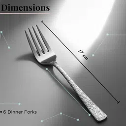 xcessorymate Multipurpose Cutlery Dinner Fork, Daily use, Food Grade Cutlery for Household Stainless Steel Dinner Fork Set image 5